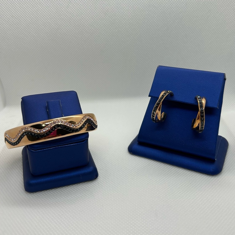 Swarovski Dynamic Hoop Earring AND Cuff Bracelet